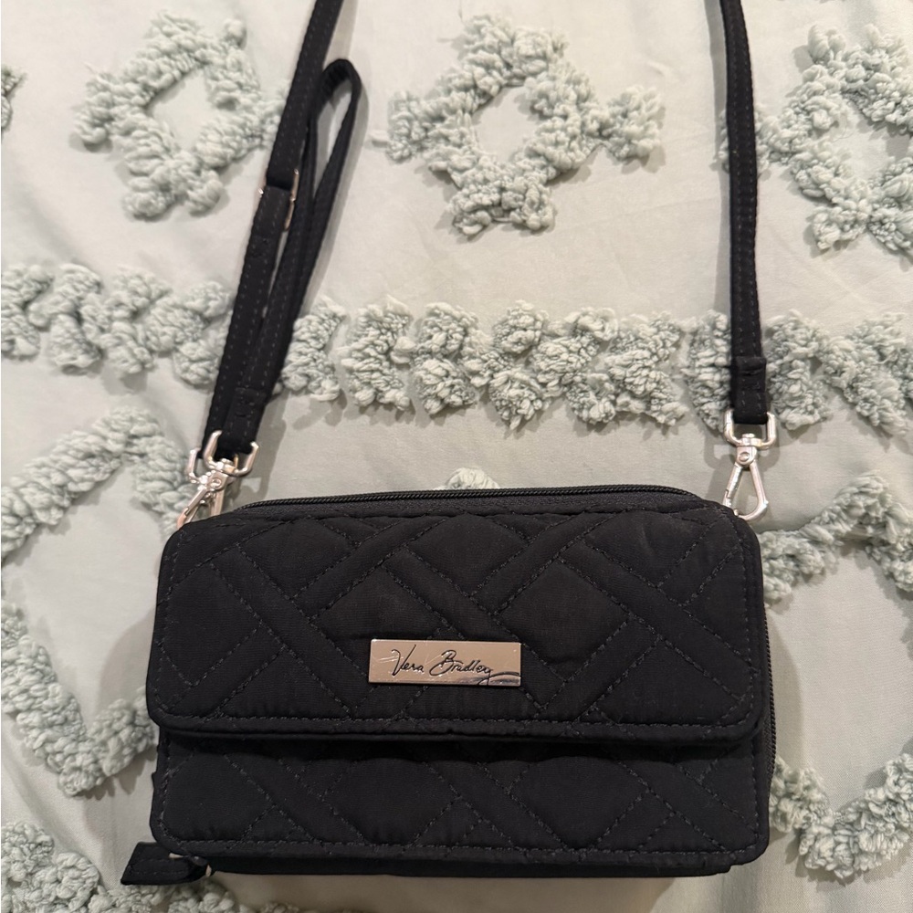Vera Bradley Black Quilted Crossbody Bag